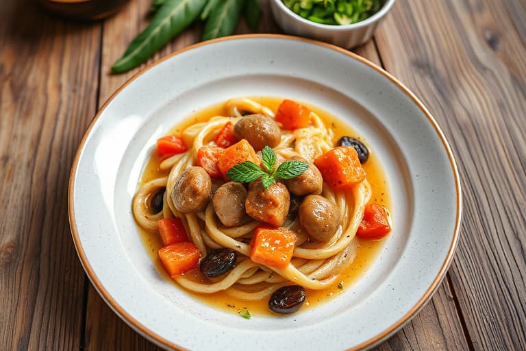 Asiatiske svinekjøttpølser med ristet sesammajones