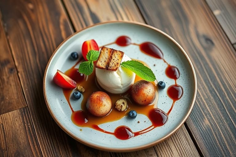 En deilig fruktig dessert