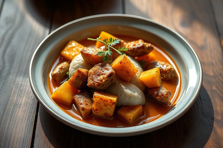 Sunchoke- og ertesuppe