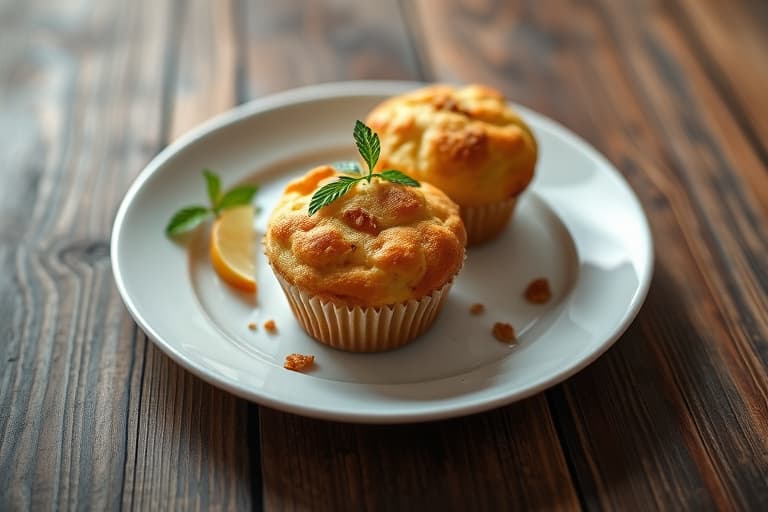 AppleVanilla Mini-Muffins med epleciderglasur