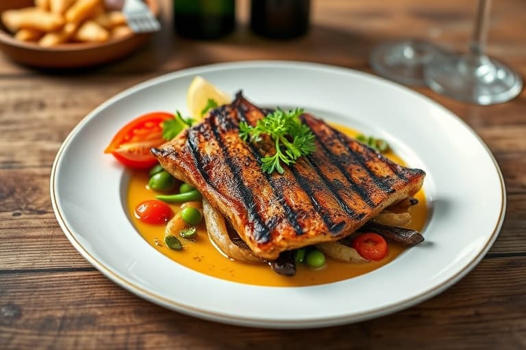 Grillede reker med hvitløksmajones