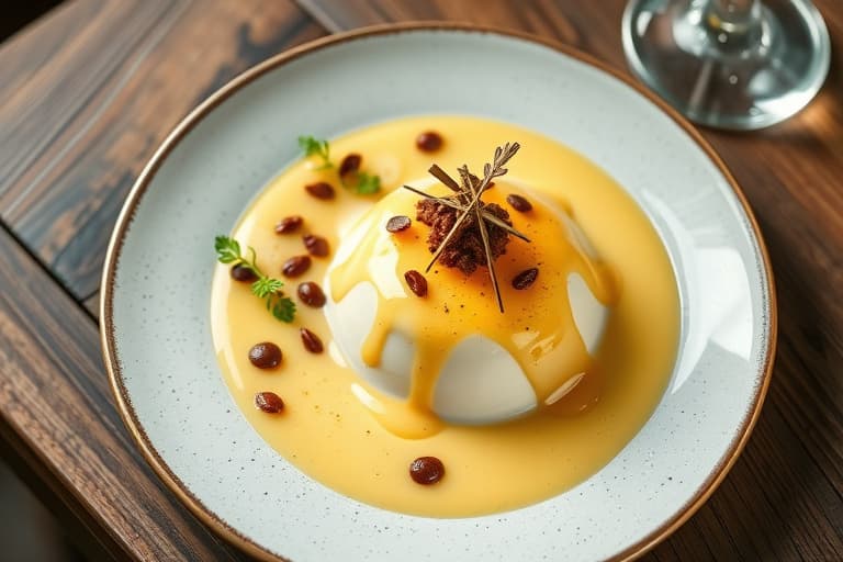 Avkjølt Zabaglione med bær