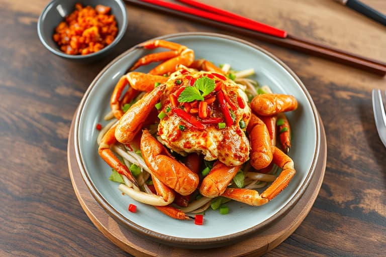 Salt and Pepper Red Crab Cua Rang Muoi