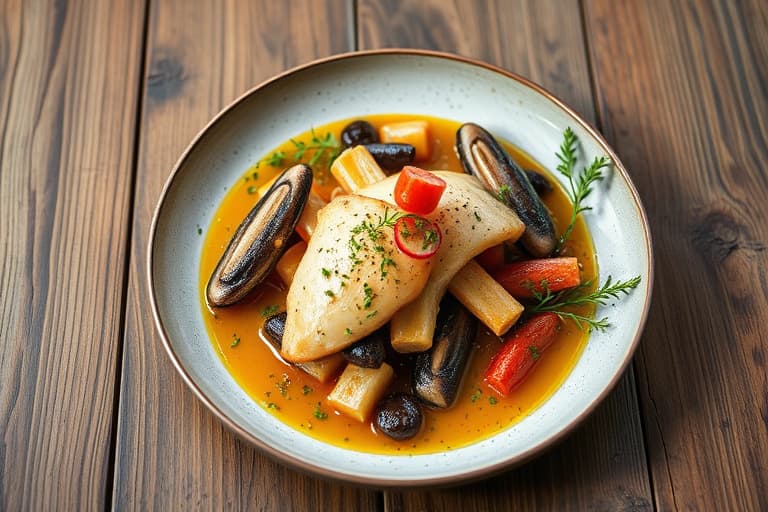 Grillet steinfrukt med gårdsost og krydret honningmandler