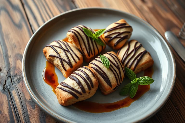 Sjokolade- og zebra-inspirerte biscotti