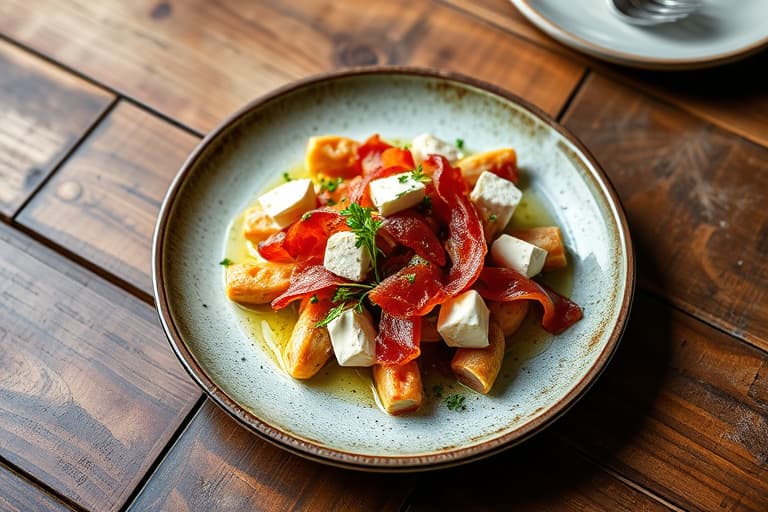 Varm kålssalat med bacon og Roquefort