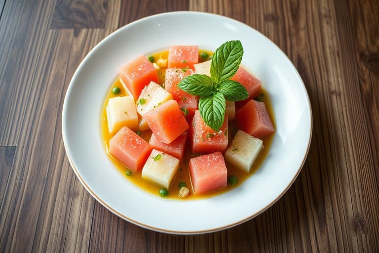 Vannmelon-Granita fylt limefrukter