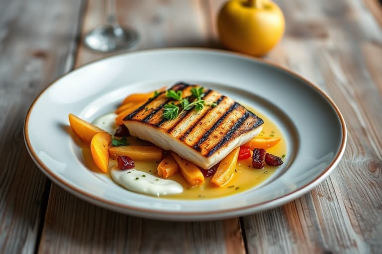 Grillede honning- og appelsinflådde fiken med mascarpone og pistasj