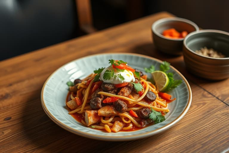 TexMex reker og nudler