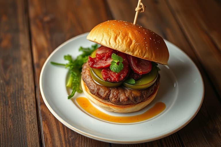 PorkFennel Burger