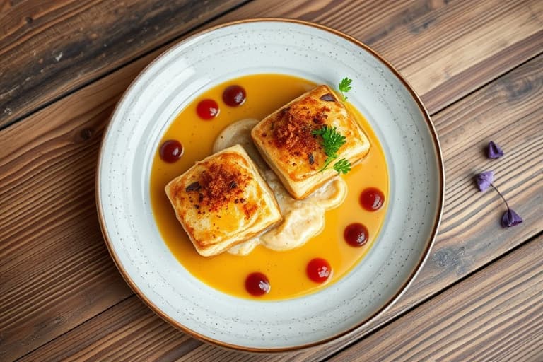 Kanelbakte pærer med epleciderreduksjon