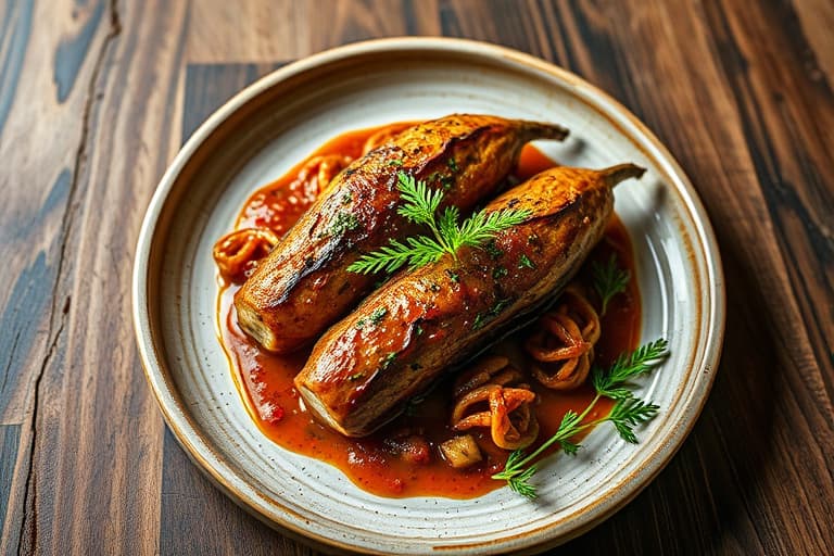 Goan krydrede auberginer