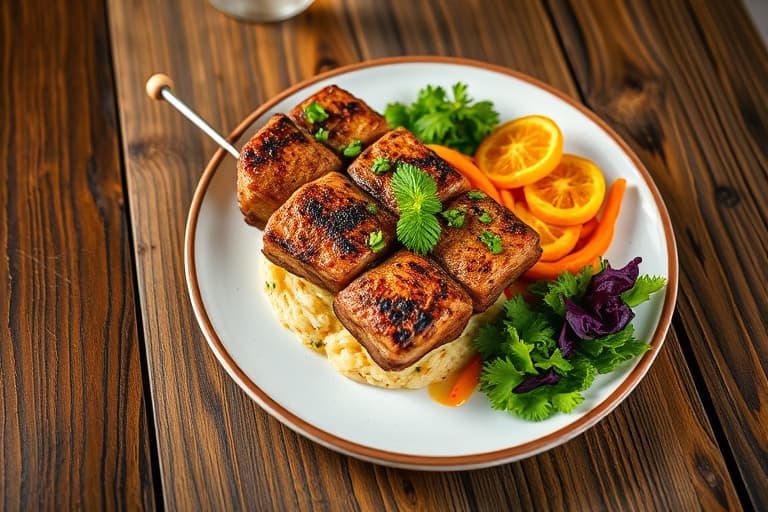 Grillet kyllingkebab