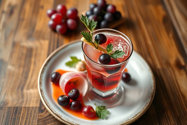 Grape Sparkler-cocktail