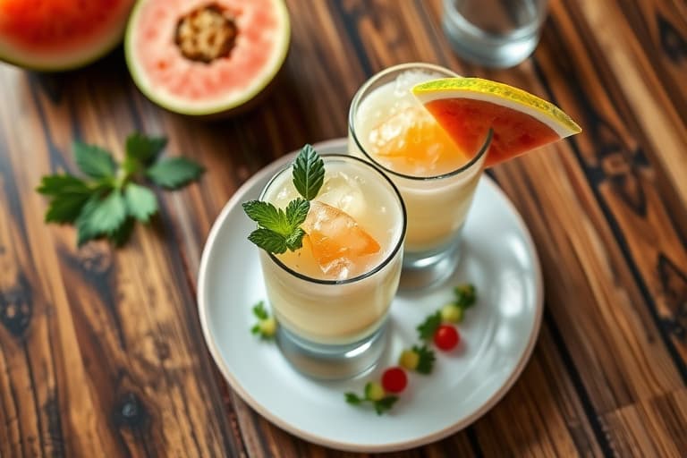 Frosne vannmelonmargaritas