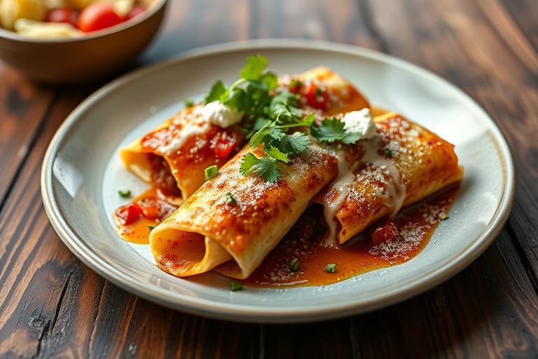 Ovenbakt kylling chimichangas