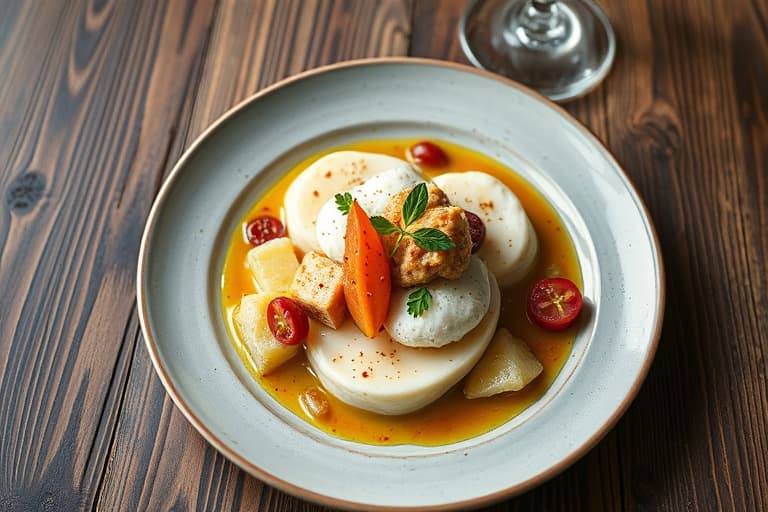 Luftig kokoskrem med glasur