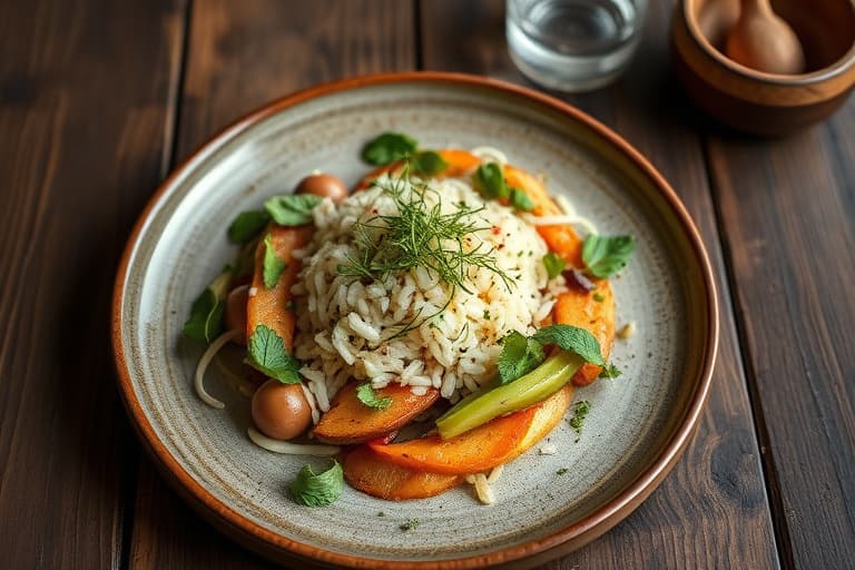 Meksikansk brun ris salat