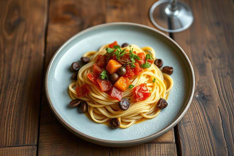 Ristede dadler med pancetta, mandler og chili