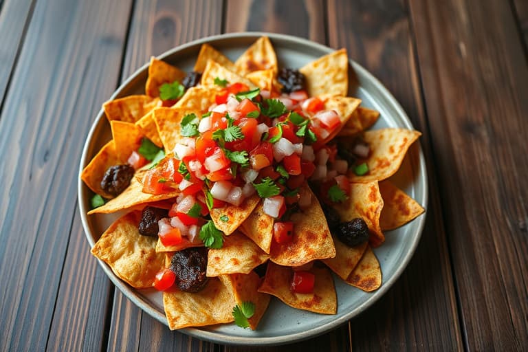 Krydrede nachos med fersk pico de gallo