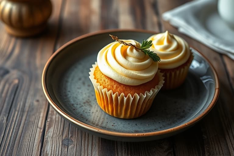 Peanøttsmør- og syltetøycupcakes med peanøttsmør- og smørkremfrosting