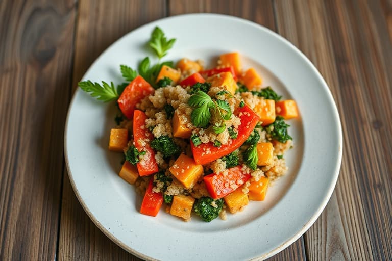 Fylte paprika med kalkun og quinoa
