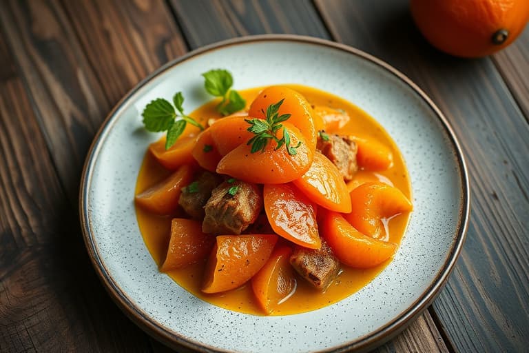 Tangerine-kylling under en murstein