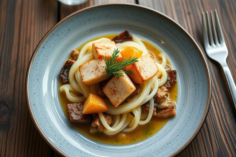 Hvitløks- og sveitsiskostkrutonger