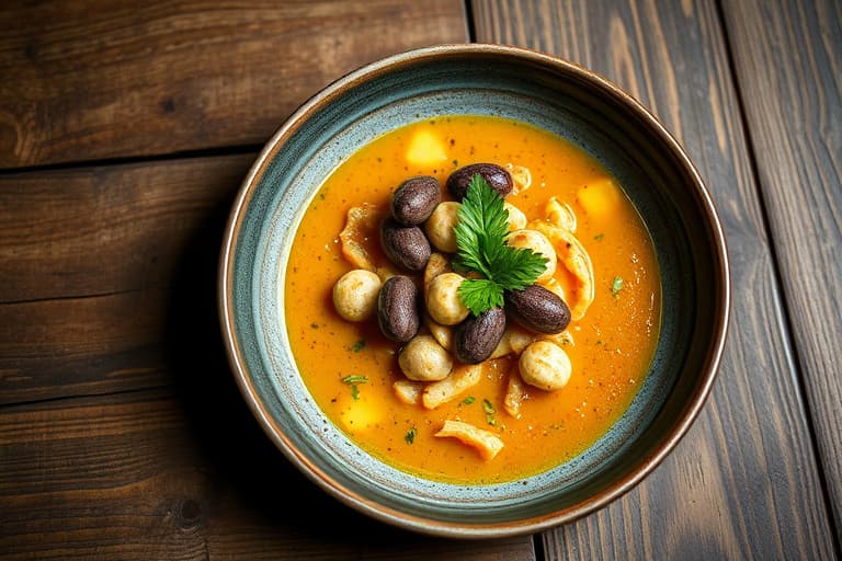 Seks bokser med kylling- og tortillasausuppe