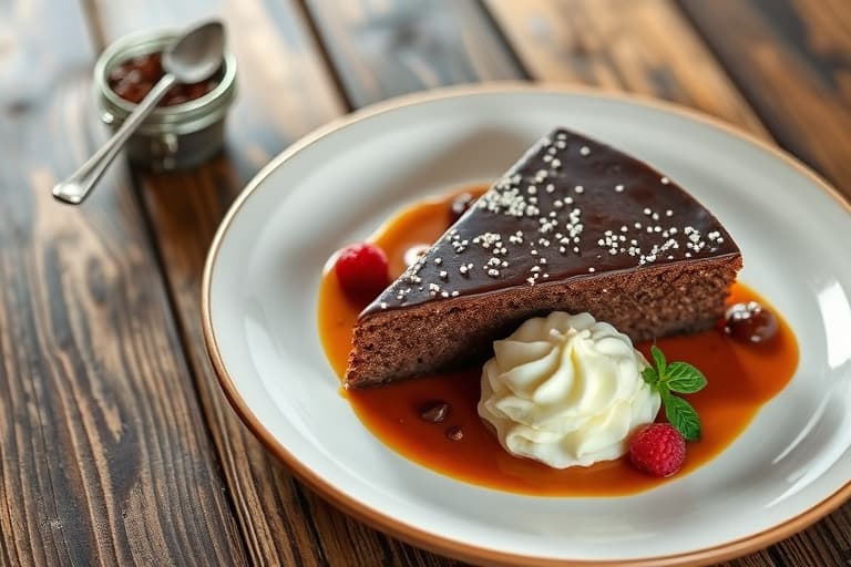 Sjokoladekake med hull til fylling