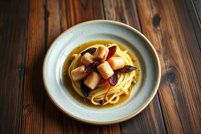 Biffstykker og nudler