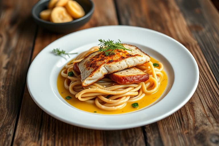 Bakte laksfileter med Dijon-sennep
