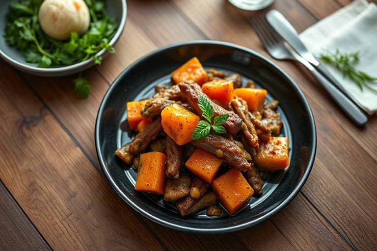 Langtidsstekt oksegryte i slow cooker