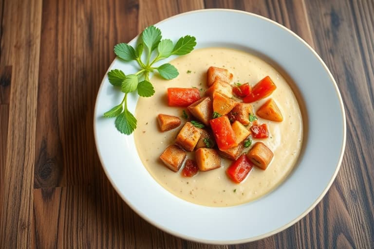 Hvit chili med kalkunfarse