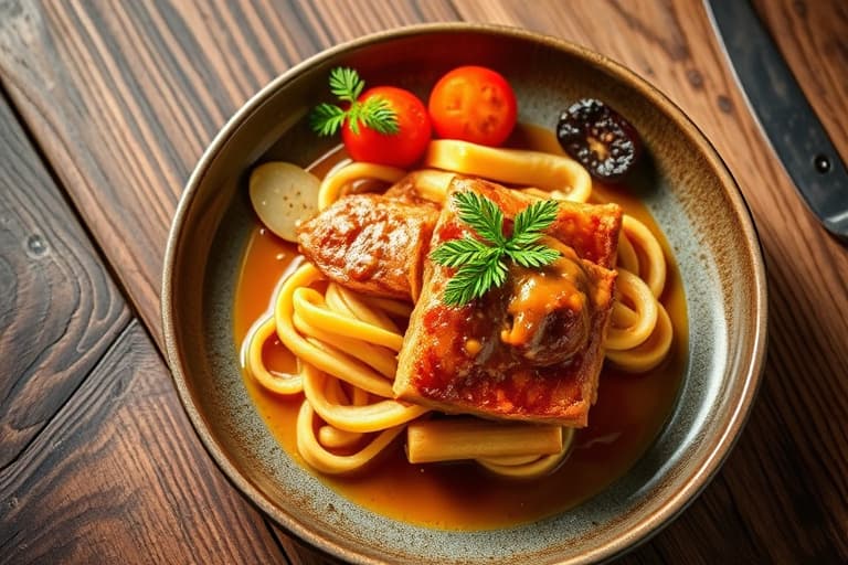 Gravylagrede svinekoteletter med saus