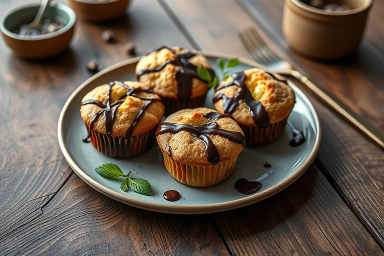 Sjokoladekjeks-muffins