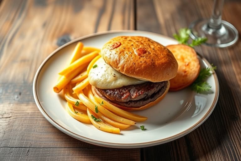 Hamburgere og potetgrateng