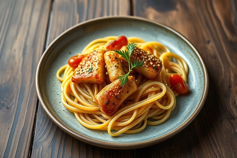 Sesongens grønne bønner med sesam