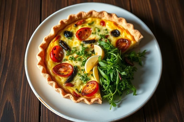 Lett og luftig spinatquiche