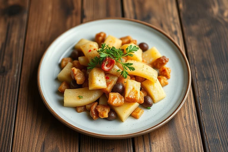 Serbisk kjøttdeig-, grønnsaks- og potetgrateng