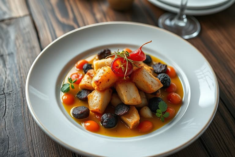 Langtidskokt krydret svarte øyne-bønner