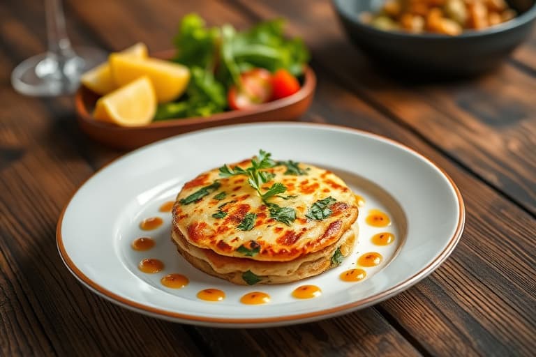 Spinat- og potetfrittata