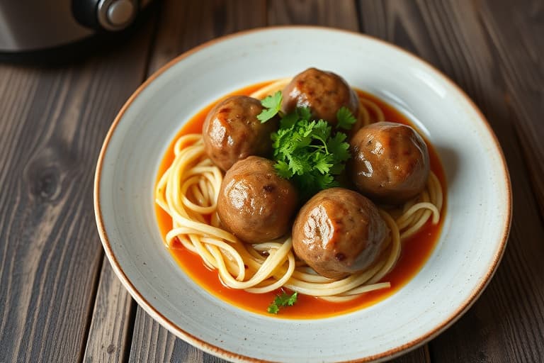 Enkle kjøttboller til slow cooker