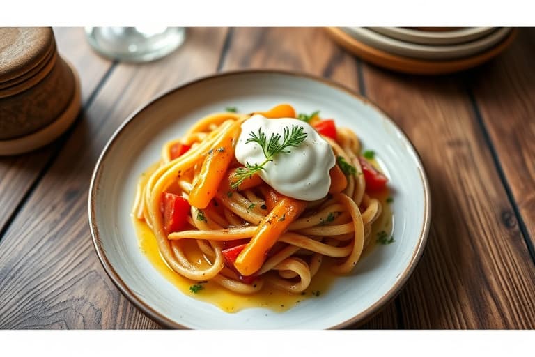 Spinatskremfylte pastaruller med ost