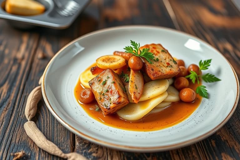 Langtidskokt kalkun med tranebær