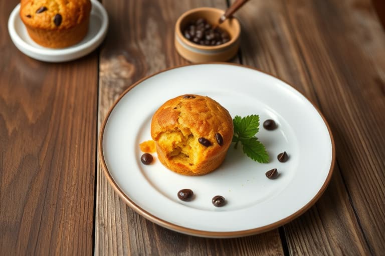 Havregryns-muffins med sjokoladebiter