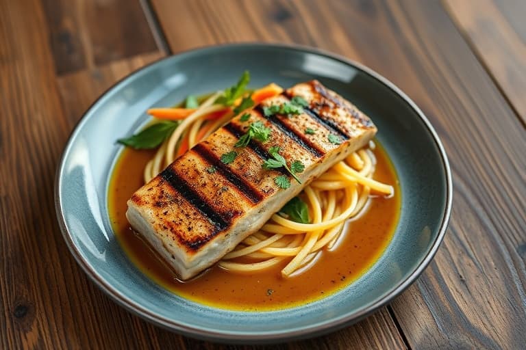 Heathers grillede laks