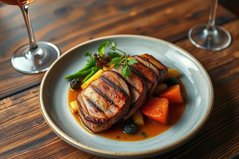 Grillet marineret flankbiff