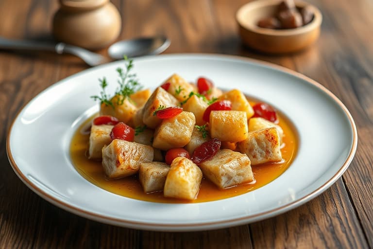 Hvitløkspuré av blomkål