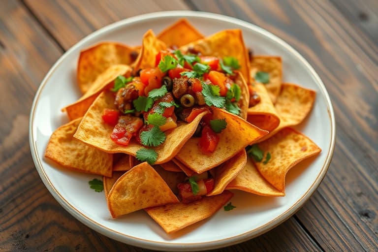 bakte tortilla chips